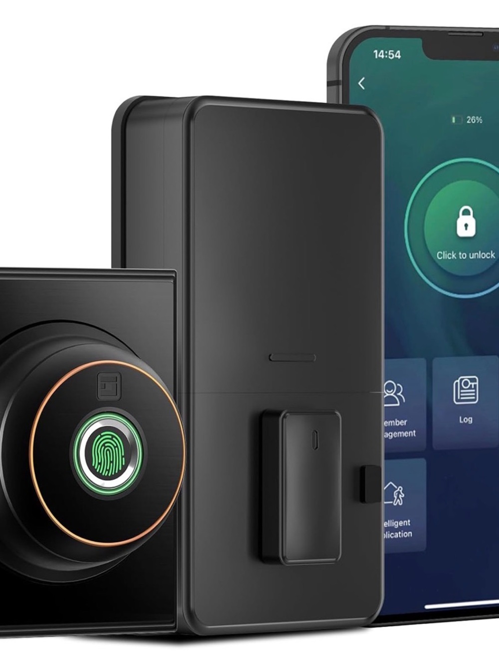 Fingerprint Deadbolt with App, new